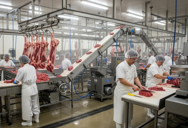 Meat processing plant